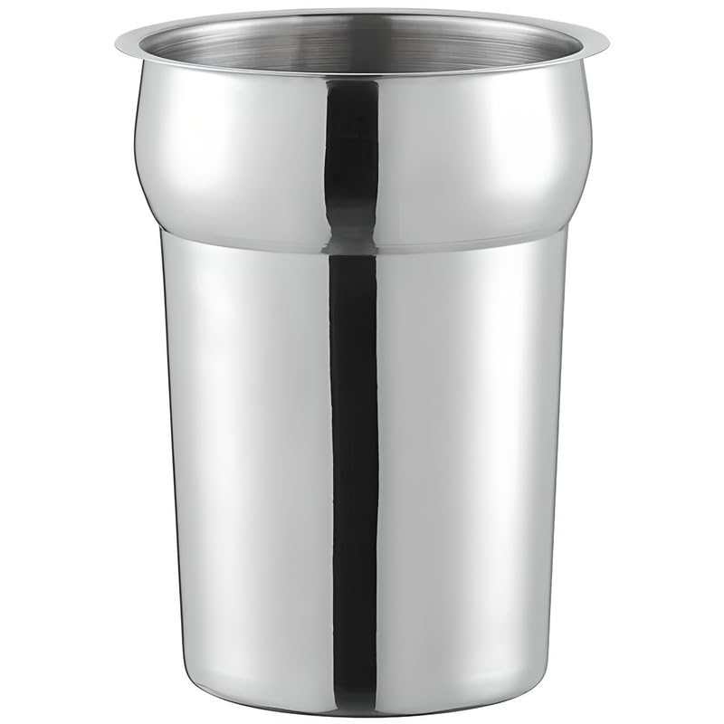 OCS Parts 2.5 Quart Stainless Steel Inset Pot with Cover and Ladle | Stainless Steel Pot with Lid and Ladle for Sauces, Soups, Stovetop, Soup Warmers, Steam Tables