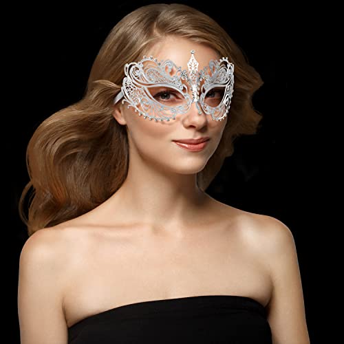 Coddsmz Laser Cut Metal Women's Masquerade Mask Venetian Party Mardi Gras Halloween Mask
