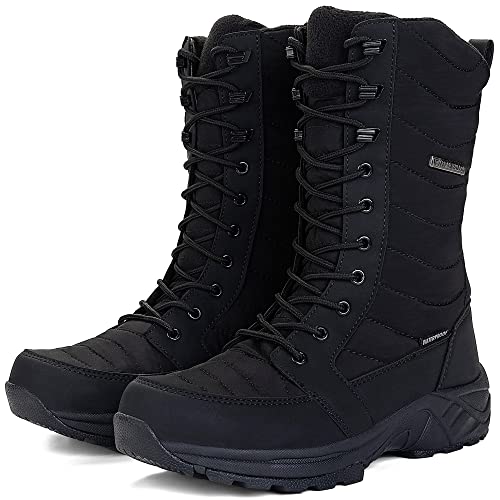 FW FRAN WILLOR Women's Waterproof Winter Snow Boots Warm Comfortable with Side Zipper - 2025 Fashion Lightweight Hiking bo...