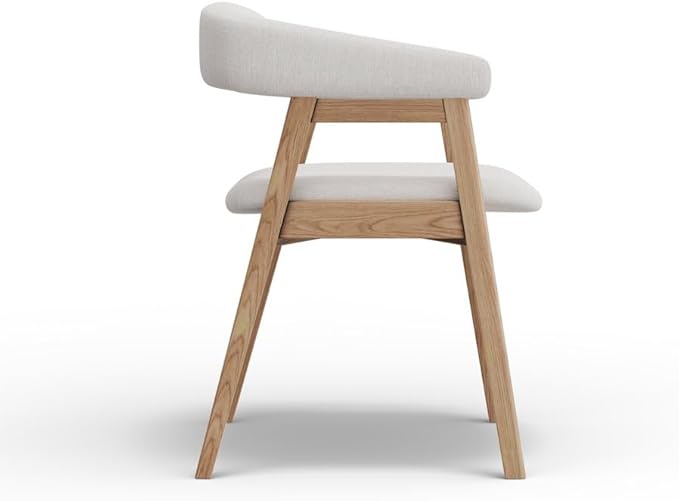 Dining Chairs – Kitchen Chairs Upholstered Set of 2 with Cushioned Seats – Stylish Side Seating for Dining Room, Breakfast Nook, or Small Spaces