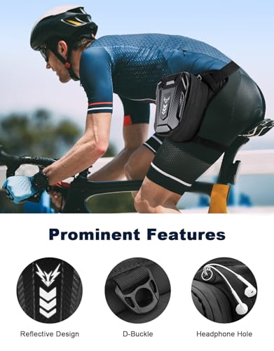 ISEYOU Thigh Bag, Drop Leg Bag for Women Men, Motorcycle Leg Bag with Leg Strap, Expandable Storage Tank Bags, Leg Fanny P...