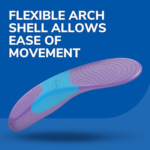 Dr. Scholl's Walk Longer Insoles - Comfortable Plush Foam Cushioning Inserts for Walking, Hiking, and Standing on Feet Al...