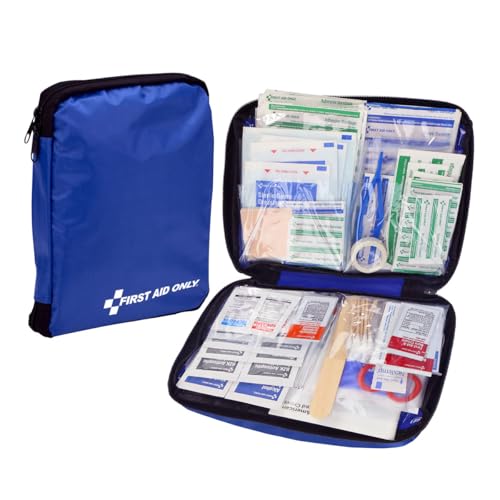 First Aid Only 298 Piece All-Purpose Emergency First Aid Kit for Home, Office, Car, Apartment, Dorm, and Camping, Travel-F...