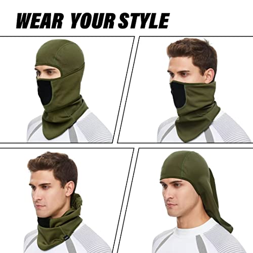 SAITAG Balaclava Ski Mask Warm Face Mask for Cold Weather Winter Skiing Snowboarding Motorcycling Ice Fishing Men