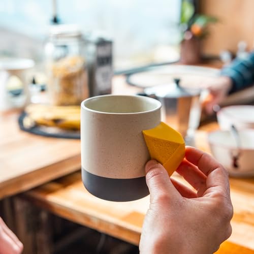YY Vertical Climbing Mug Evo, Pinch Mug for Rock Climbers and Boulderers, Indoor Bouldering Grip Cup, Unique Gift, Blue