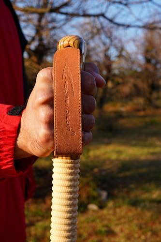 FOREST PILOT Trekking Pole - 1pc Pack Sassafras Wood Adjustable&Detachable Hiking or Walking Stick