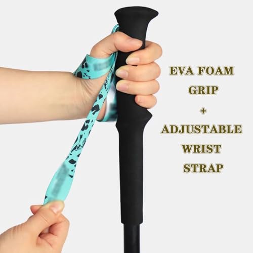 Carbon Fiber Trekking Poles, Ultralight Backpacking Gear, Adjustment Collapsible Hiking Sticks, Lever Locks and Terrain Ac...