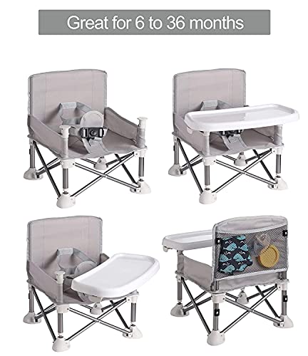 PandaEar Portable Baby Seat Travel| Compact Fold with Straps for Indoor/Outdoor Use| Great for Camping, Beach, Lawn |Toddl...
