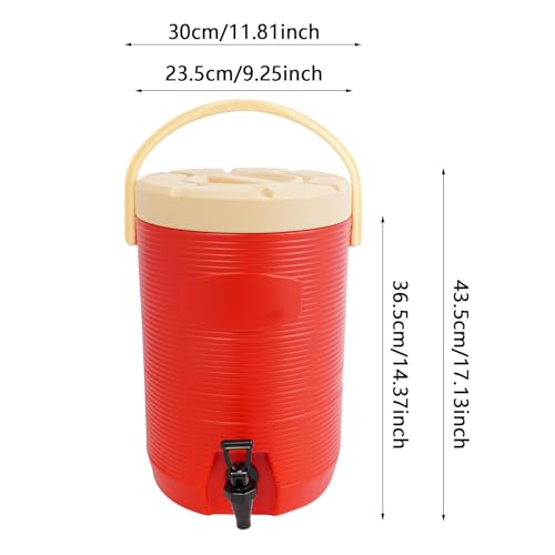 VitaChicuy Stainless Steel Beverage Dispenser Insulated Container with Faucet Cooler with Drink Dispensers Cold and Hot Dr...