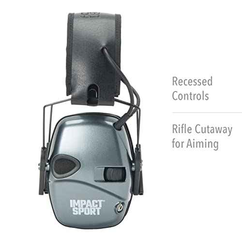 Howard Leight R02532 Impact Sport 22dB Gray Black Headband Small Ear Protection