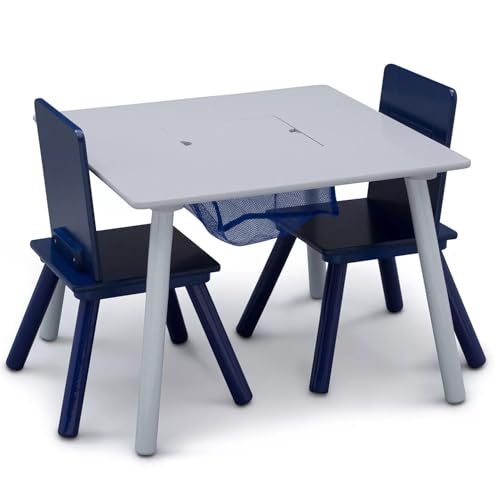 Delta Children Kids Table and Chair Set with Storage Basket – Toddler Activity Desk for Arts, Crafts & Play, Snacks & Lear...