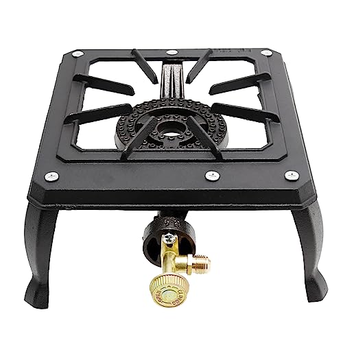 EATAKWARD Portable Gas Stove, Iron Propane Camping Stoves LPG Gas Cooker, Outdoor Stove for BBQ,15000 BTU Camping Stove