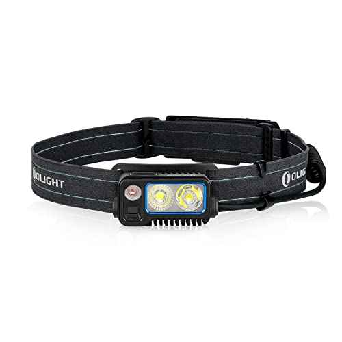 OLIGHT Array 2 Pro 1500 Lumens Headlamp with Red Light Option, Powered by USB-C Rechargeable LED Headlight with Motion Sensor for Outdoors, Camping, Running, Working (Black)