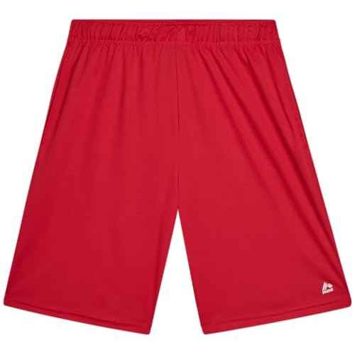 RBX Boys Athletic Shorts - 2 Pack Breathable Poly Fleece Boys Basketball Shorts with Pockets Youth Kids Gym Activewear