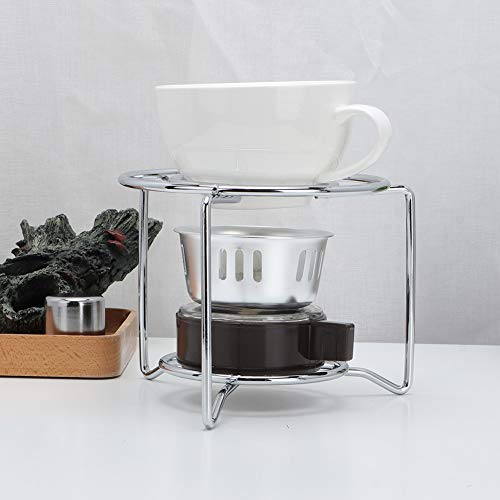 Portable Mini Alcohol Stove, Outdoor Stainless Steel Spirit Burner Backpacking Heating Stove with Rack for Camping Hiking ...