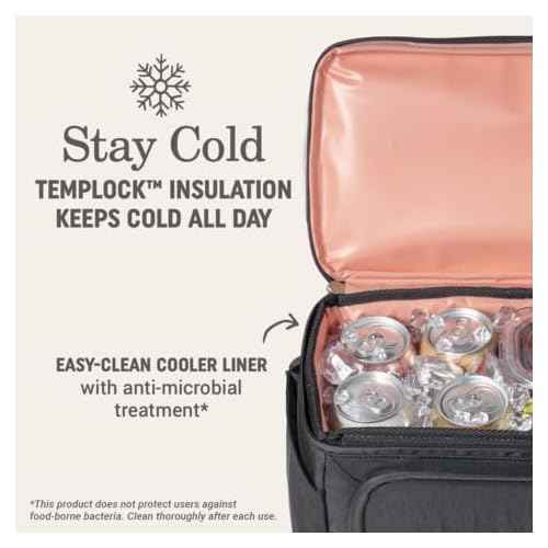 Coleman Now Backpack/Tote Bag Cooler, 20/24 Can Cooler with Leak-Proof Liner & Large Pocket Compartments, Made from 100% Recycled Fabric, Great for Moms, Weekends, Travel, Picnic, Beach, & More
