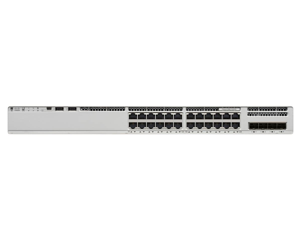 Cisco Catalyst 9200 C9200L-24T-4X Layer 3 Switch - 24 X Gigabit Ethernet Network, 4 X 10 Gigabit Ethernet Uplink - Manageable -