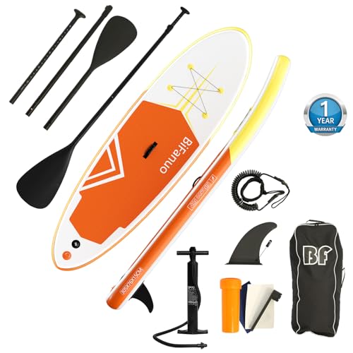 Bifanuo Inflatable Stand Up Paddle Board with SUP Accessories and Backpack