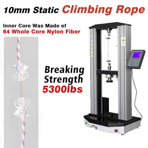 DELLNA 8mm Static Climbing Rope - Heavy Duty Climbing Rope for Rock Climbing, Tree Climbing Gear, Arborist Rope, and Campi...