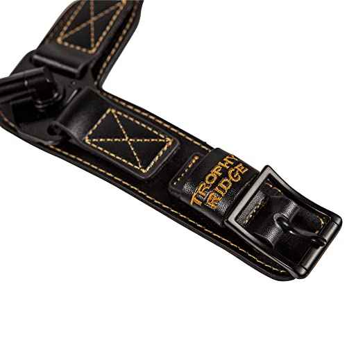 Trophy Ridge 10-Ring Archery Bow Release - Compact Dual-Caliper Design, 360¡Æ Rotating Head, 360¡Æ Swiveling Arm, Adjustable Length, Trigger Travel Tuning, Premium Leather Buckle Strap