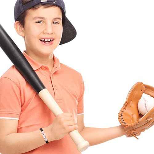 Baseball Number Bracelets for Men Athletes Jersey Number Bracelet Handmade Braided Adjustable Bracelets Personalized Baseball Gifts for Men