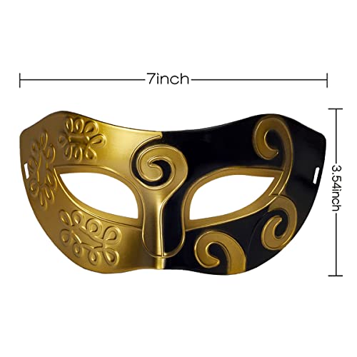 RUSVNO Unisex Retro Masquerade Mask Mardi Gras Costume Party Masks