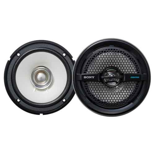 Sony XS-MP1611 Dual Cone Marine Speakers, Black