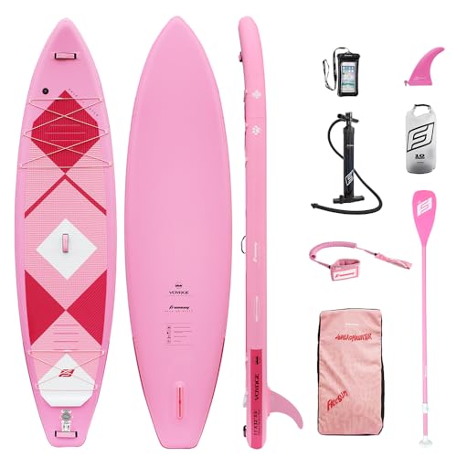 FREESUN Voyage 11’ × 32” Inflatable Stand Up Paddle Board, Touring SUP for Long-Distance Cruising, Stable Beginner Design ...