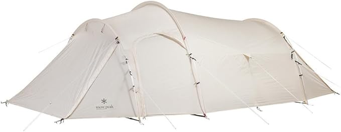 Snow Peak Vault 4 Person Tent, Versatile, Open Air Shelter, Outdoor Adventure, Camping, Three Seasons, Ivory