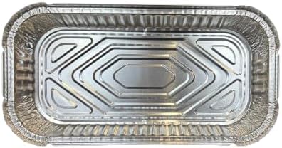 Oblong 3 Lb Aluminum Foil Pan | 250 Pcs Durable & Versatile Oblong Disposable Baking Trays | Foil Pans for Serving Foods Hot Meals Baking Desserts BBQs Catering