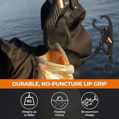 KastKing SteelStream 8pc Fishing Tool Kit - Fishing Pliers with Lanyard, Fillet Knife, Floating Fish Lip Gripper, Fishing ...