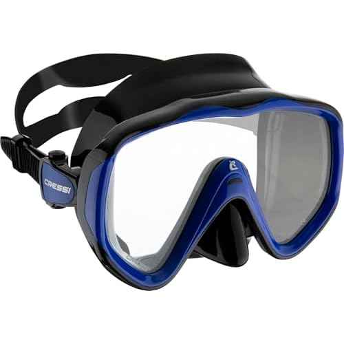 Cressi Perfect View Scuba Diving, Snorkeling Mask in Pure Comfortable Silicone - Available with Different Panoramic Lenses - Liberty: Designed in Italy