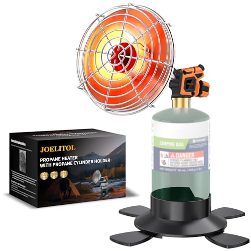 Propane heater, 2000℉ Portable Propane Heater with Foldable Gas Cylinder Stand for Camping, Tent, Hiking, Ice Fishing, and...