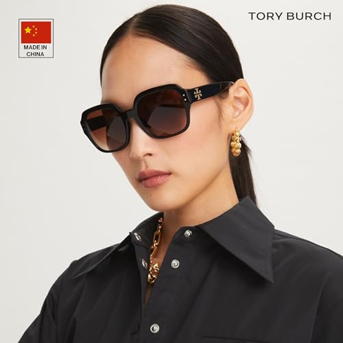 Tory Burch TY7143U SQUARE Shape Sunglasses with eSHADES Luxury Eyewear kit Bundle