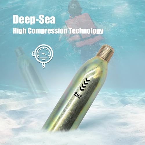 24 Gram CO2 Cartridge for Life Vest, Auto/Manual PFD Life Jacket Rearming Kit, Metal Cartridge for Life Jacket CO2 Cartrid...