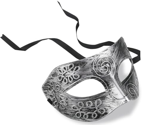LUOEM Masquerade Face Mask Cool Men Greek Roman Fighter Masquerade Cosplay Mask for Fancy Dress Accessory/Masked Ball/Hall...