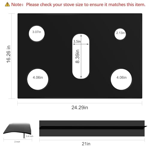 Stove Cover Gas Stove Top Burner Covers Protectors for Samsung Gas Range Stove Mat Protector Reusable,Oven Liners Mat,Non-...