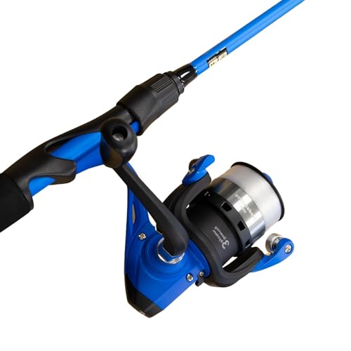 Reaction Tackle Fishing Rod and Reel Combo – 2-Piece IM6 Carbon Rods with Smooth Casting Reels – Spinning & Baitcasting Op...