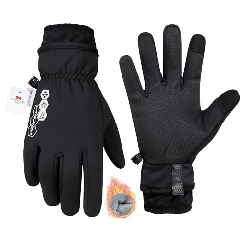 HANDLANDY Winter Gloves for Men & Women, Insulated Waterproof for Cold Weather, Thermal Glove for Cycling, Ski, Riding, Dr...