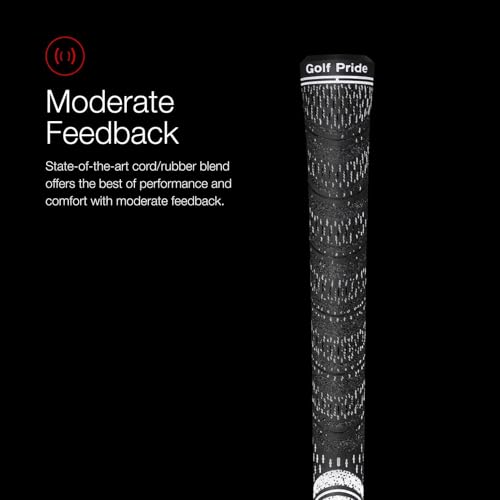 Golf Pride MCC Golf Club Grip - All-Weather Hybrid Grip - Brushed Cotton Cord & Pebbled Texture - Moisture-Wicking Technology - Blue/White