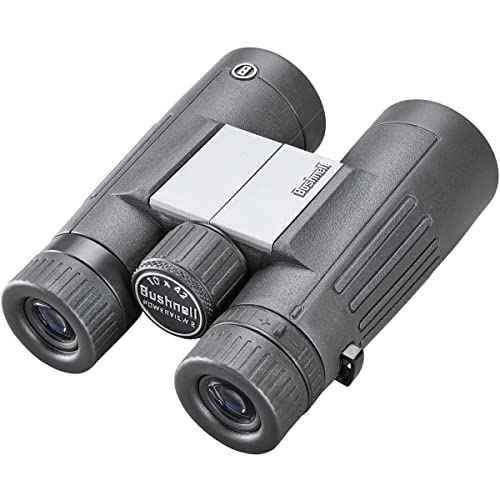 Bushnell PowerView 2 Binoculars, High-Definition Binoculars with Multi-Coated Lenses, Durable Aluminum Alloy Chassis, Wide Field of View, Ideal for Wildlife Observation, Hiking and Sporting Events