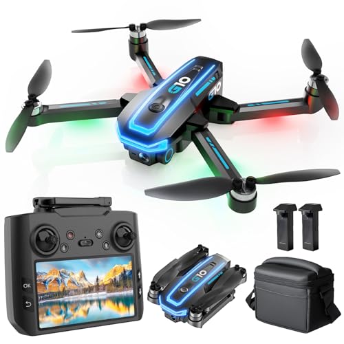 GPS Drone with 4K HD Camera for Adults,4.5 inch HD Screen on Remote Controller,FPV RC Drones with Auto Return, Follow Me a...