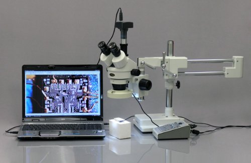 Amscope Mu500-Ck 5.0 Mp Usb Microscope Camera With Software And Calibration Kit, Compatible With Windows Xp/Vista/7/8/10 And Mac