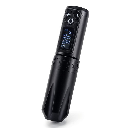 Ambition Trident Wireless Tattoo Machine - Rotary Tattoo Cartridge Machine Battery Pen with 2400mAh Power Coreless Motor Digital LED Display for Professionals and Beginners Tattoo Artist