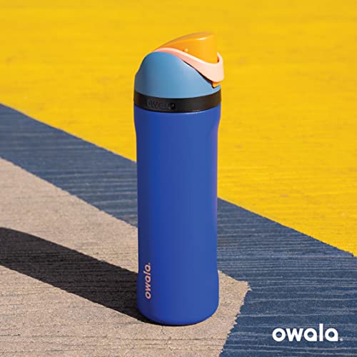 Owala FreeSip Insulated Stainless Steel Water Bottle with Straw, BPA-Free Sports Water Bottle, Great for Travel, 32 Oz, Ve...