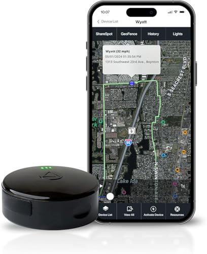 LandAirSea 54 GPS Tracker (Premium Edition) - Long Battery, Magnetic, & Waterproof. Global GPS Tracker for Vehicles. Made ...