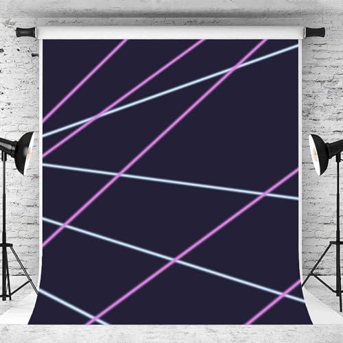 Sensfun Laser Line Photography Backdrop Neon Laser Tag Birthday Party Night Game On Indoor Photobooth Background Glow Phot...