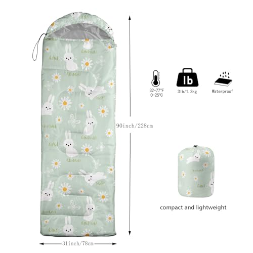 AILONEN Cartoon Car Sleeping Bags,Lightweight & Waterproof,3 Season Warm & Cool Weather,Cute Stars Printed Vehicles Transp...