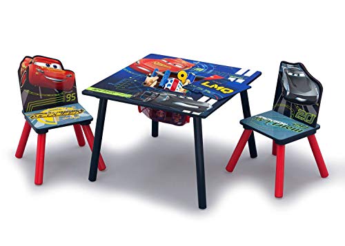 Delta Children Kids Table and Chair Set With Storage (2 Chairs Included) - Ideal for Arts & Crafts, Snack Time, Homework &...