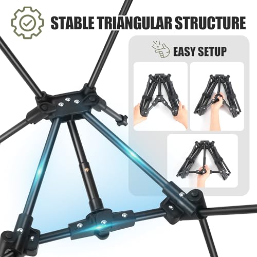 AuroraTrail Ultralight Backpacking Camping Chair – Only 2.7 lb, Supports 330 lb, Compact Folding Outdoor Seat with Carry B...
